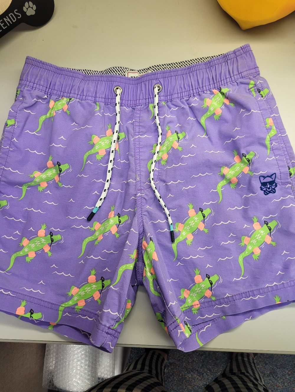 Party Pants Lilac Printed Lounge Shorts